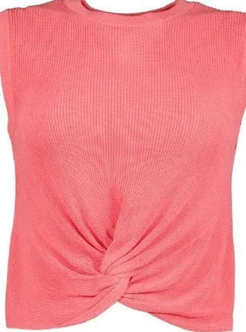 BONITA CROP TWIST SWEATER TOP