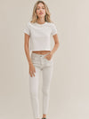 YACHT CLUB CREWNECK CROP TEE
